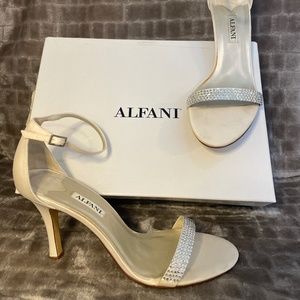 Alfani Champagne Rhinestone Sandals